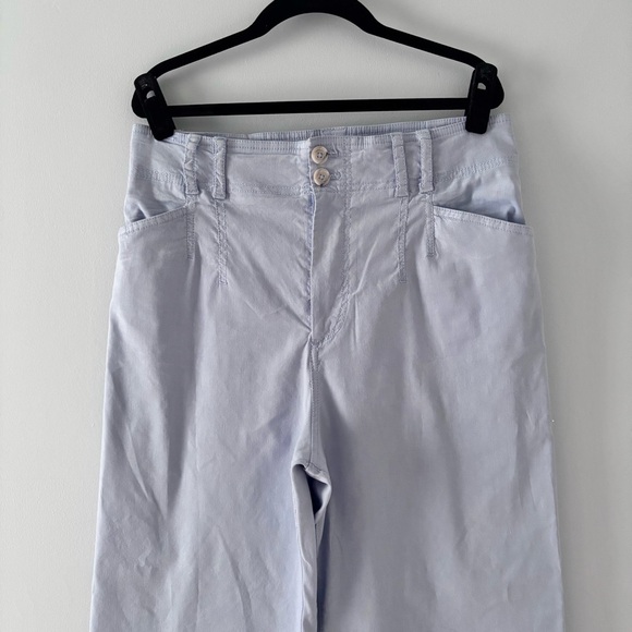 Anthropologie Emma Cropped Wide-Leg Pants Linen Trousers Bottoms Ankle Summer - Picture 3 of 6